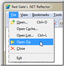 Red Gate's .NET Reflector :: Open Zip