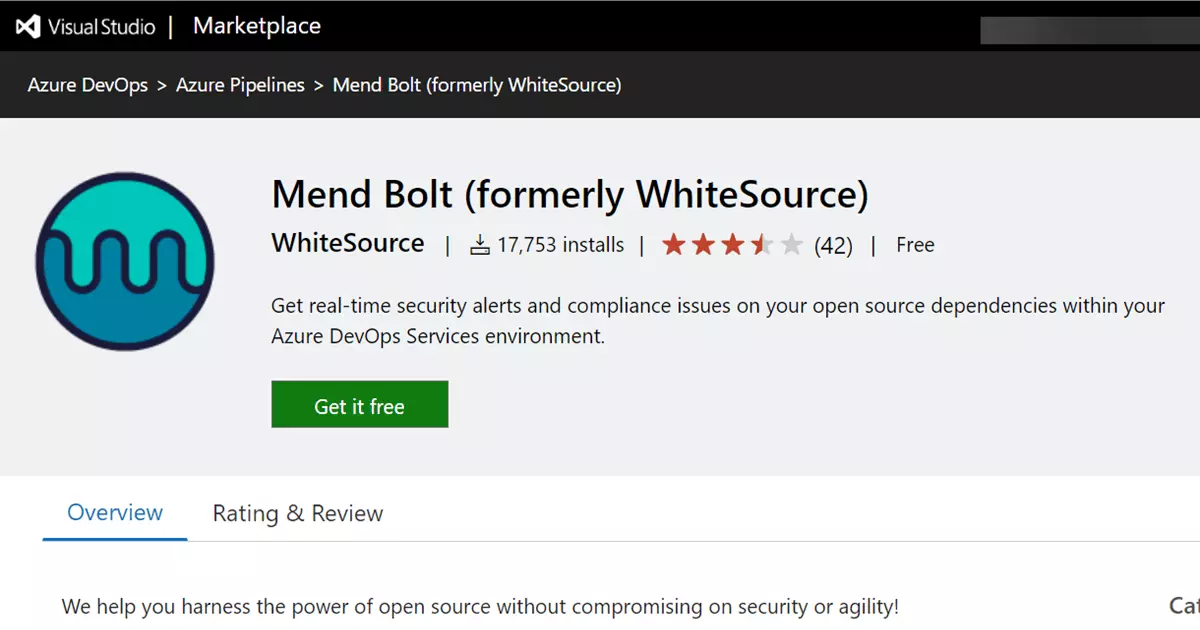 Mend Bolt (formerly WhiteSource)
