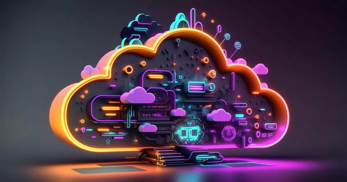 neon-cloud-computing-technology-concept-illustration-generative-ai