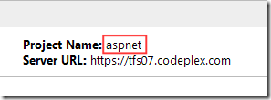 CodePlex - Project Name: aspnet