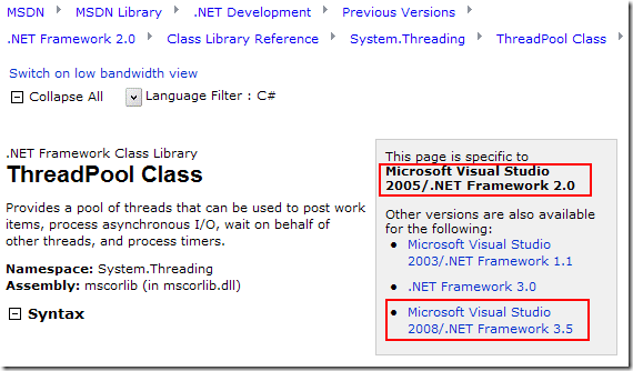 Microsoft Visual Studio 2005/.NET Framework 2.0