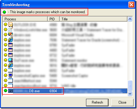 Statement Tracer for Oracle :: Troubleshooting